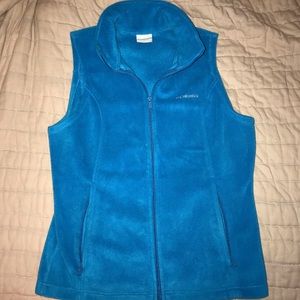 Columbia Blue Fleece Vest